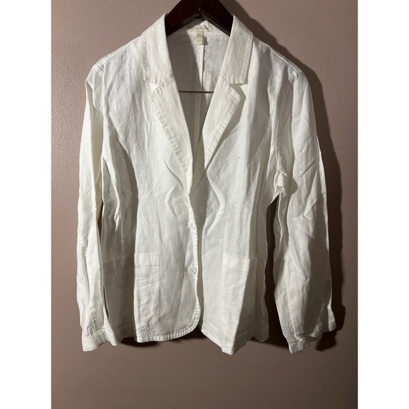 Eileen Fisher Jackets & Blazers - Eileen Fisher Cream Linen Jacket